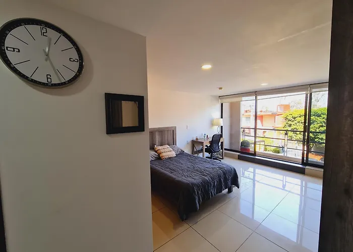 Apartment S05 Master Premium Tec Cem Con Cocineta Wifi Balcon Parking Terraza Mexico City