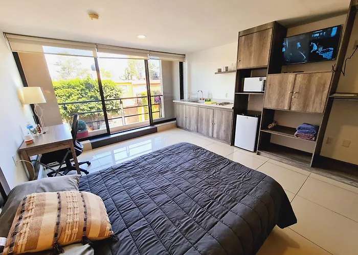Apartment S05 Master Premium Tec Cem Con Cocineta Wifi Balcon Parking Terraza Mexico City