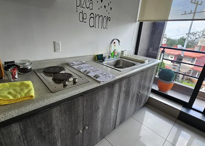 Apartment S05 Master Premium Tec Cem Con Cocineta Wifi Balcon Parking Terraza